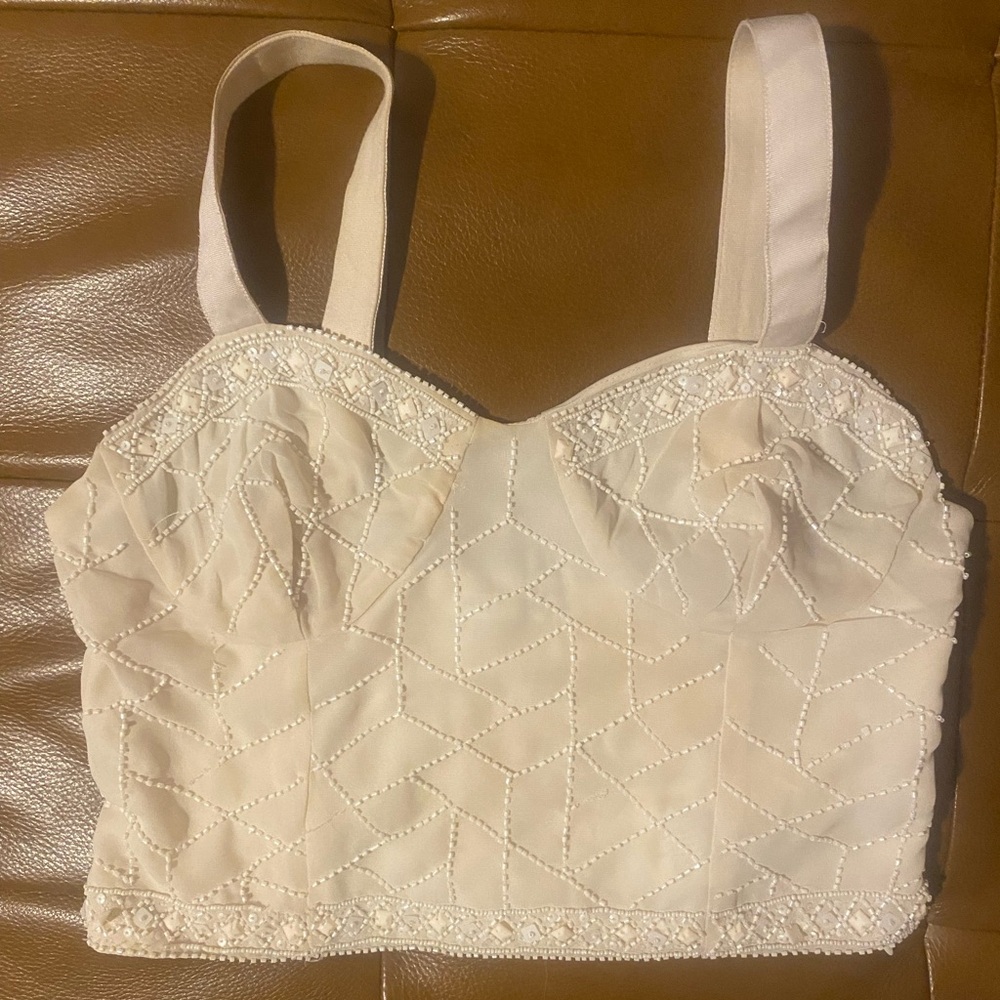 Zara beaded crop top